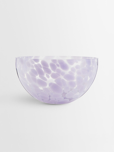 

H&M Purple Large Glass Serving Bowl