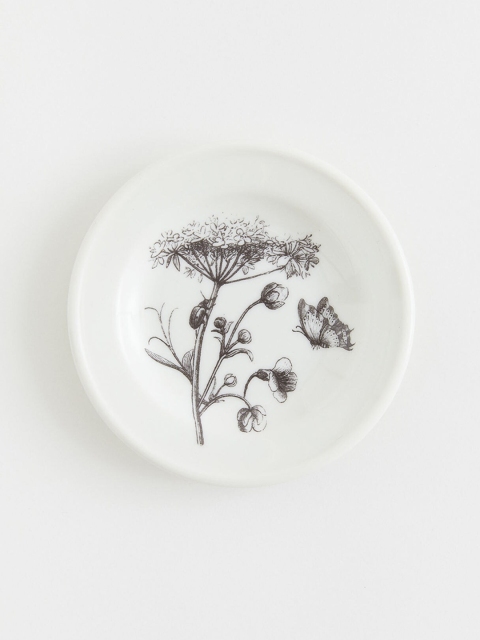 

H&M White Printed Small Porcelain Dish