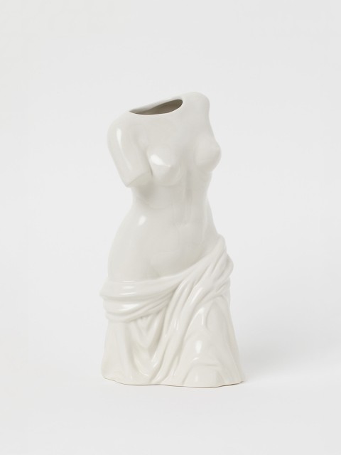 

H&M White Stoneware Vase