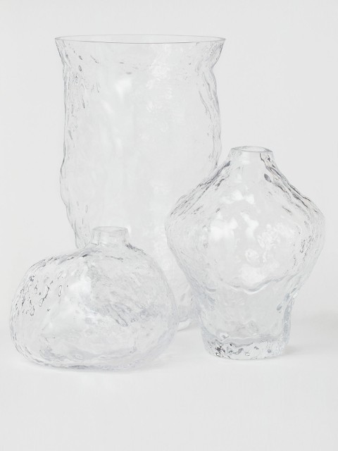 

H&M Small Glass Vase, Transparent