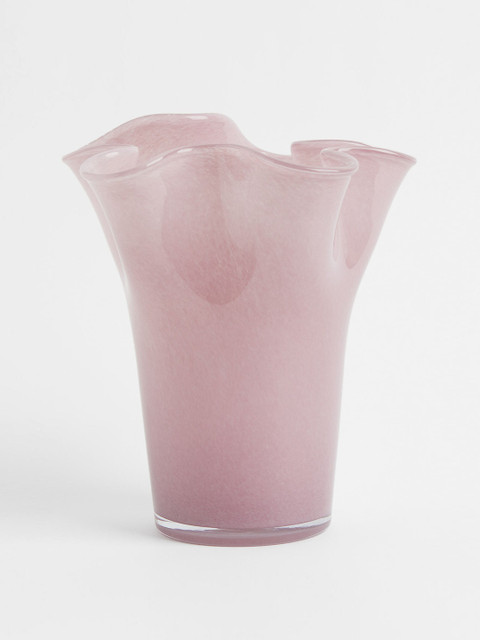 

H&M Pink Solid Glass Vase