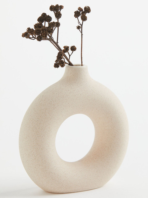 

H&M Beige Small Stoneware Vase