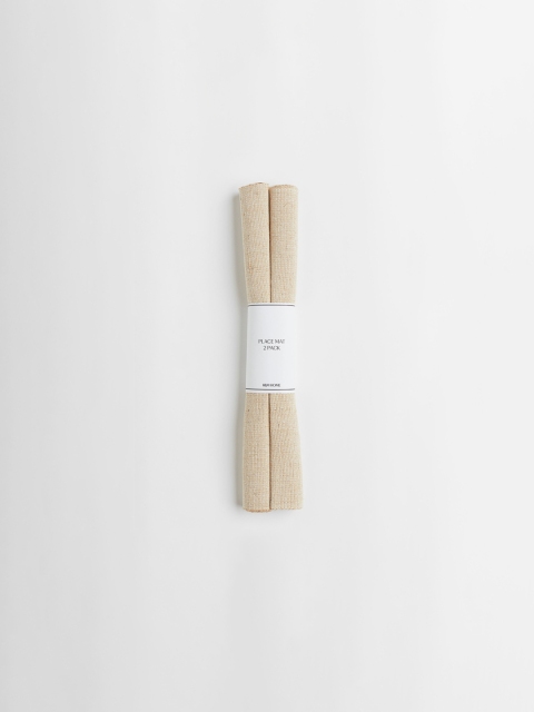

H&M Beige 2 Pack Jute Blend Table Mats