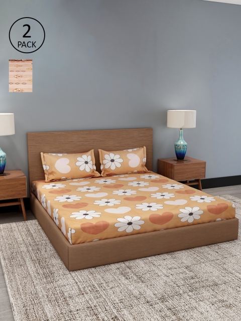 

Dhrohar Assorted Floral 180 TC 2 King Bedsheet with 4 Pillow Covers