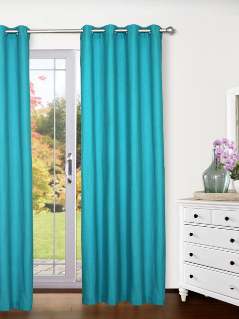 

Ariana Blue Door Curtain