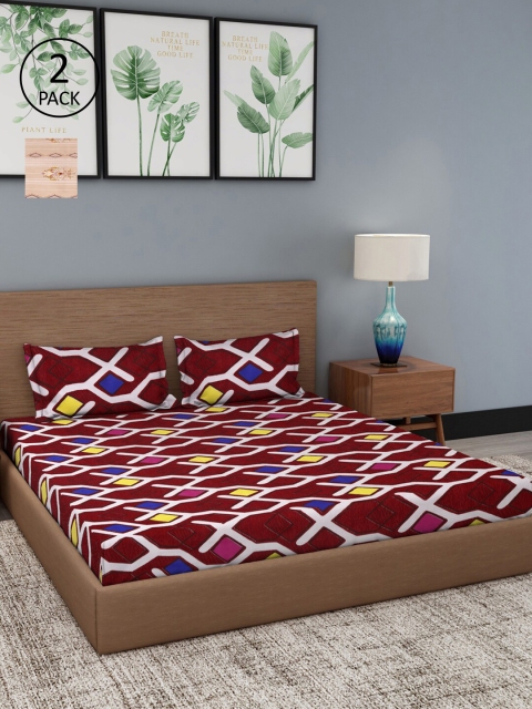 

Dhrohar Assorted Floral 180 TC 2 King Bedsheet with 4 Pillow Covers