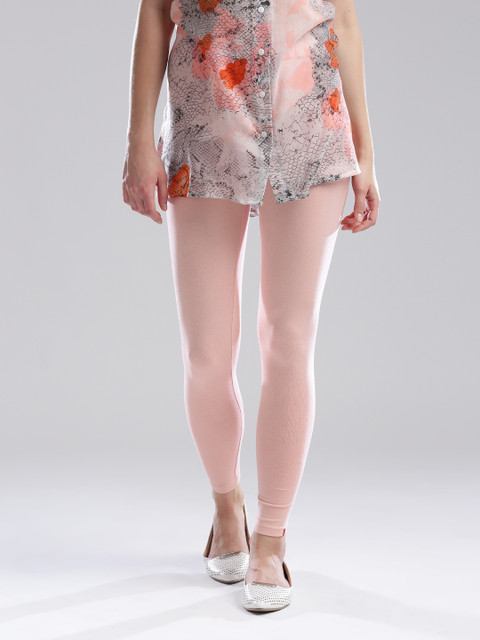 

W Pink Ankle-Length Leggings