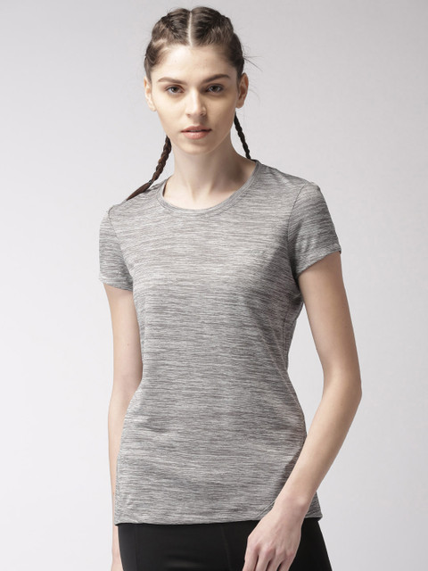 

2GO Women Grey Solid T-shirt