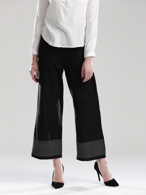 

W Women Black Palazzos