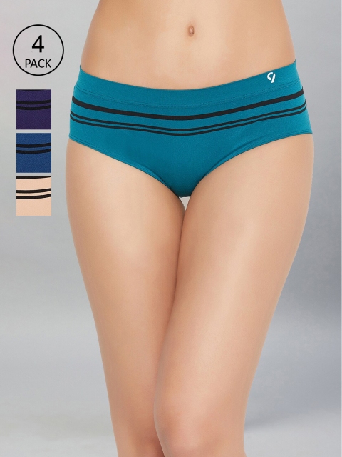

C9 AIRWEAR Women Pack Of 4 Assorted Hipster Briefs