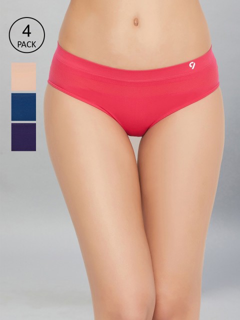

C9 AIRWEAR Women Pack of 4 Assorted Basic Briefs P1184_Nud_Nvy_Dbu_Mrn
