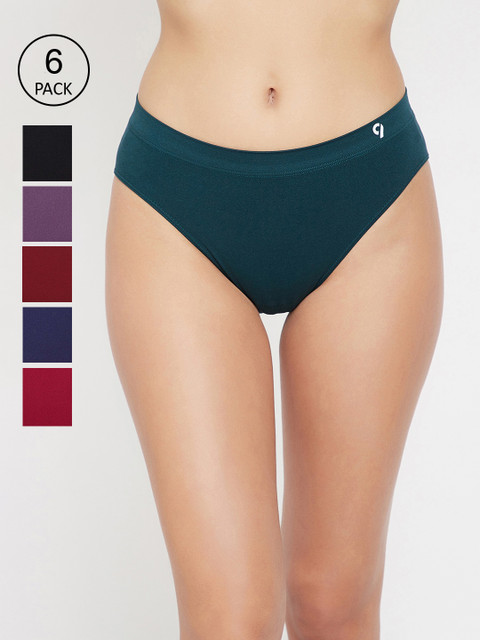 

C9 AIRWEAR Women Pack Of 6 Assorted Seamless Basic Briefs