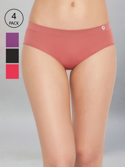 

C9 AIRWEAR Women Pack Of 4 Assorted Seamless Basic Briefs