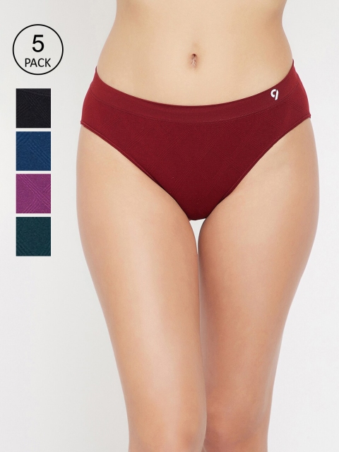 

C9 AIRWEAR Women Pack Of 5 Assorted Seamless Basic Briefs