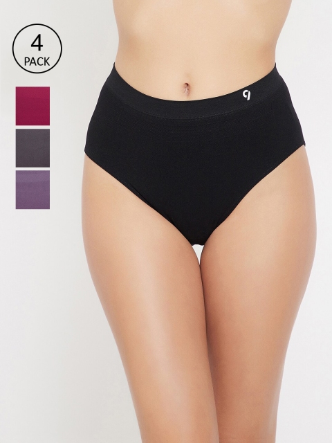 

C9 AIRWEAR Women Pack Of 4 Assorted Mid-Rise Basic Briefs