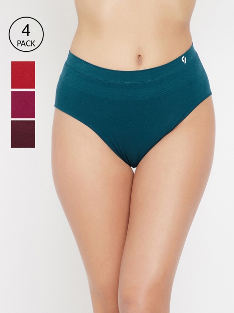 

C9 AIRWEAR Women Pack Of 4 Assorted Seamless Basic Briefs