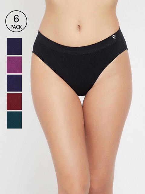 

C9 AIRWEAR Women Pack Of 6 Assorted Seamless Basic Briefs