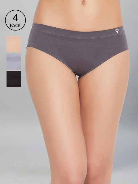 

C9 AIRWEAR Women Pack Of 4 Assorted Seamless Basic Briefs