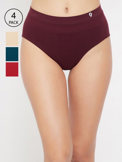 

C9 AIRWEAR Women Pack Of 4 Assorted Seamless Basic Briefs