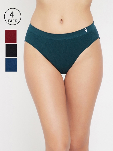 

C9 AIRWEAR Women Pack Of 4 Assorted Seamless Basic Briefs