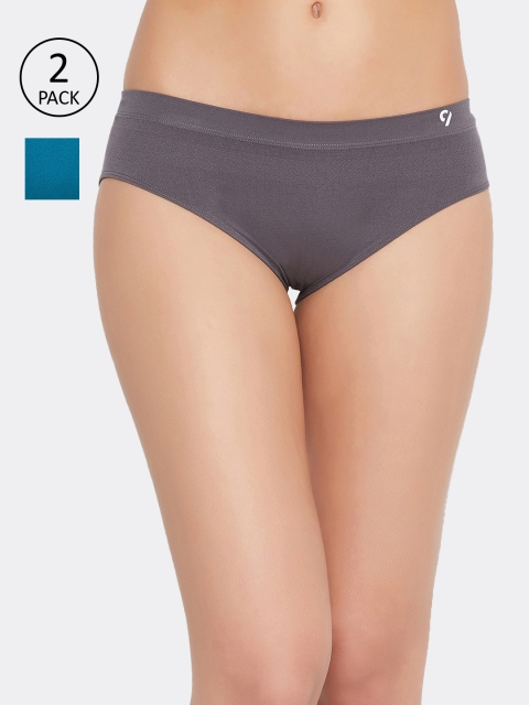 C9 AIRWEAR Women Pack Of 2 Assorted Seamless Basic Briefs