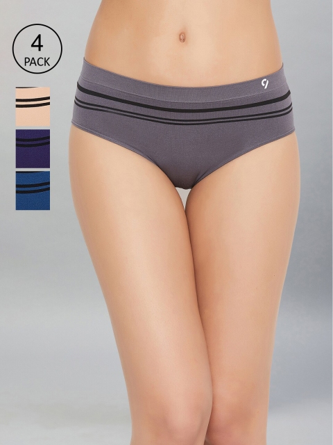 

C9 AIRWEAR Women Pack of 4 Assorted Basic Briefs