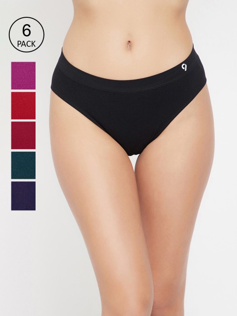 

C9 AIRWEAR Women Pack Of 6 Assorted Seamless Basic Briefs
