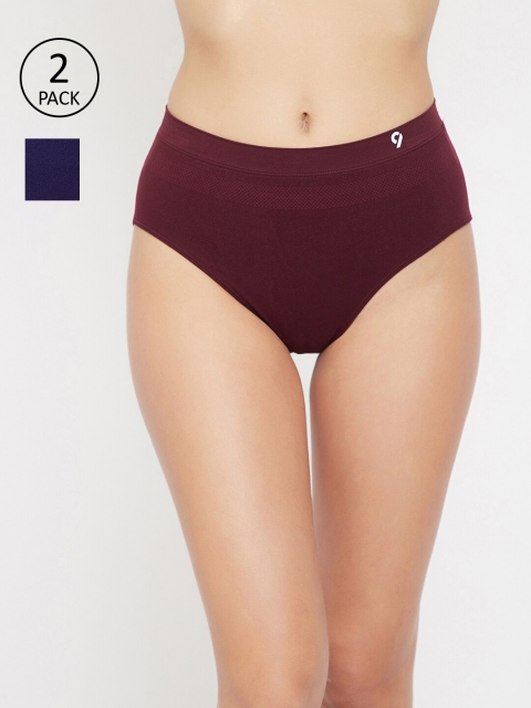 

C9 AIRWEAR Women Pack Of 2 Assorted Seamless Basic Briefs