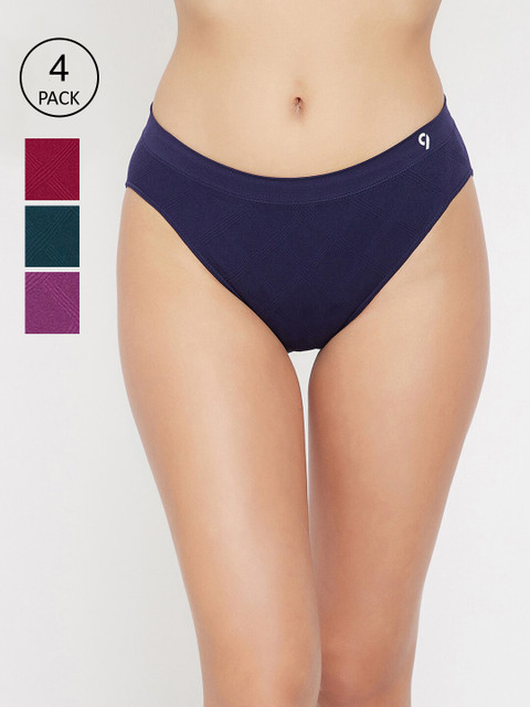 

C9 AIRWEAR Women Pack Of 4 Assorted Seamless Basic Briefs