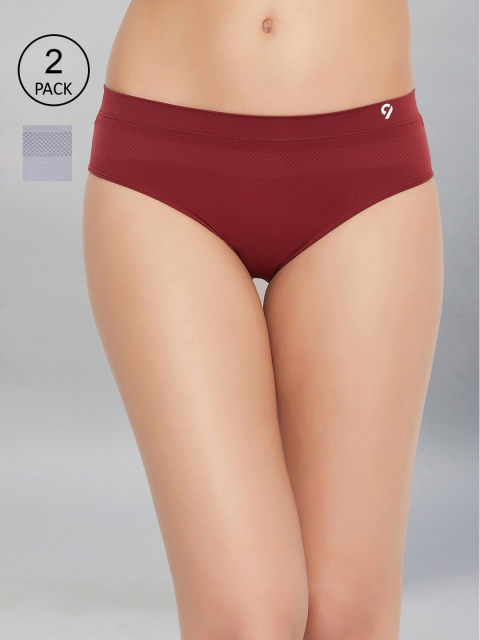 

C9 AIRWEAR Women Pack Of 2 Assorted Seamless Basic Briefs