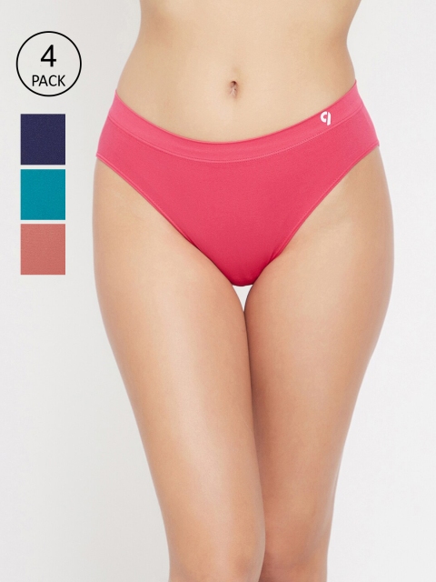 

C9 AIRWEAR Women Pack Of 4 Assorted Seamless Basic Briefs