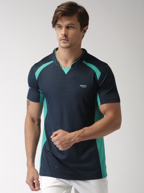 

2GO Navy Blue Solid T-shirt