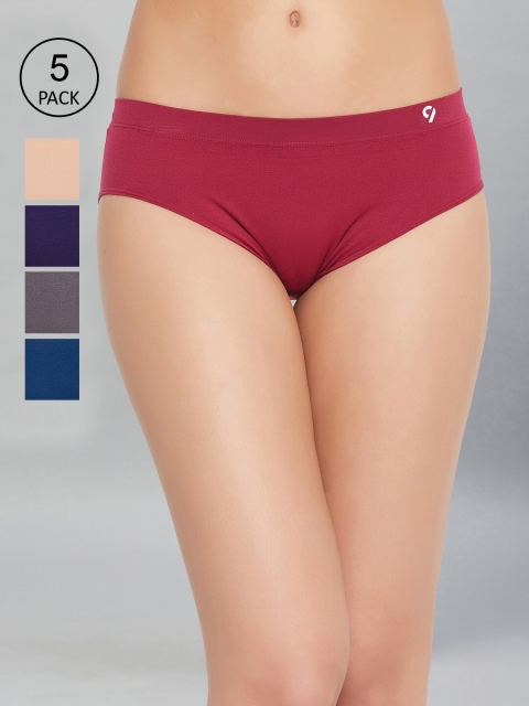 

C9 AIRWEAR Women Pack Of 5 Assorted Seamless Basic Briefs