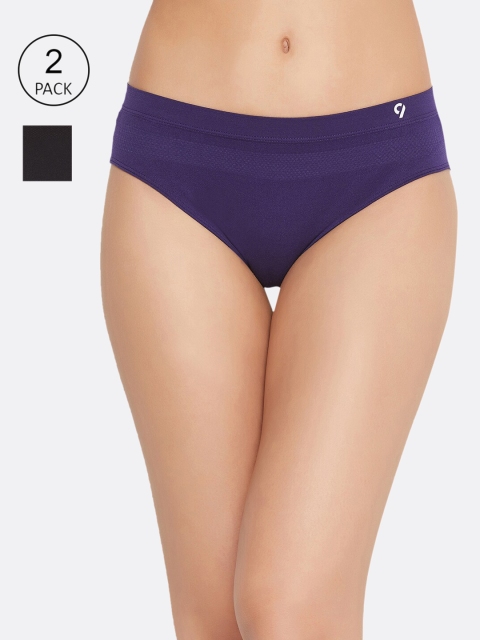 

C9 AIRWEAR Women Pack Of 2 Assorted Solid Seamless Basic Briefs