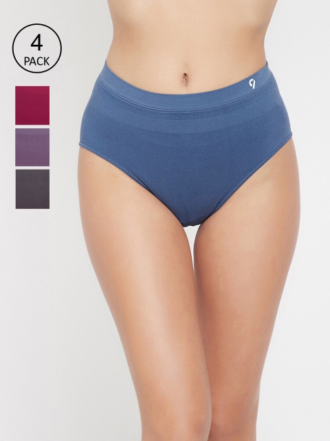 

C9 AIRWEAR Women Pack Of 4 Assorted Seamless Basic Briefs