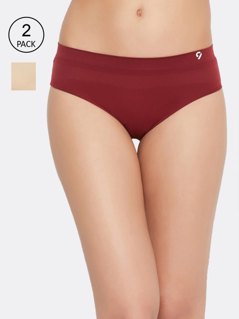 

C9 AIRWEAR Women Pack of 2 Assorted Seamless Basic Briefs
