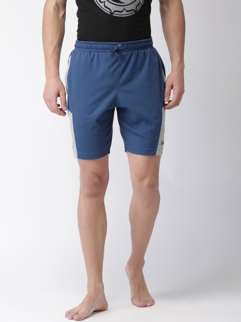 

2GO Navy Blue Solid Regular Shorts