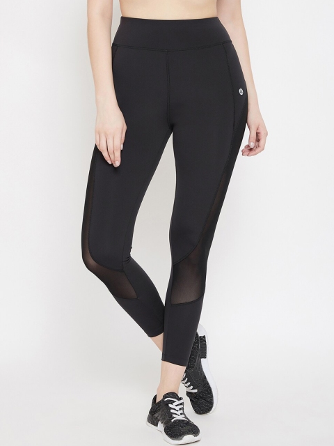 

ATHLISIS Women Black Solid Quick Dry & Dry Fit Training Or Gym Tights