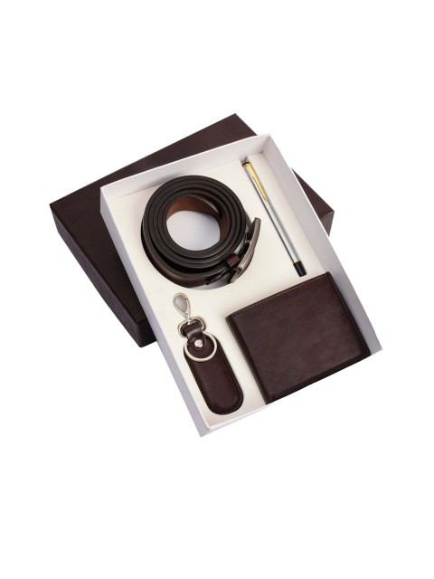 

BuckleUp Men Brown Accessory Gift Set