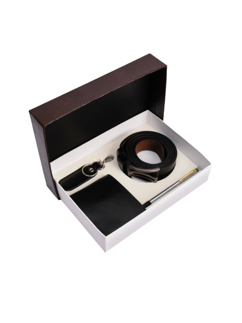 

BuckleUp Men Black Solid Accessory Gift Set