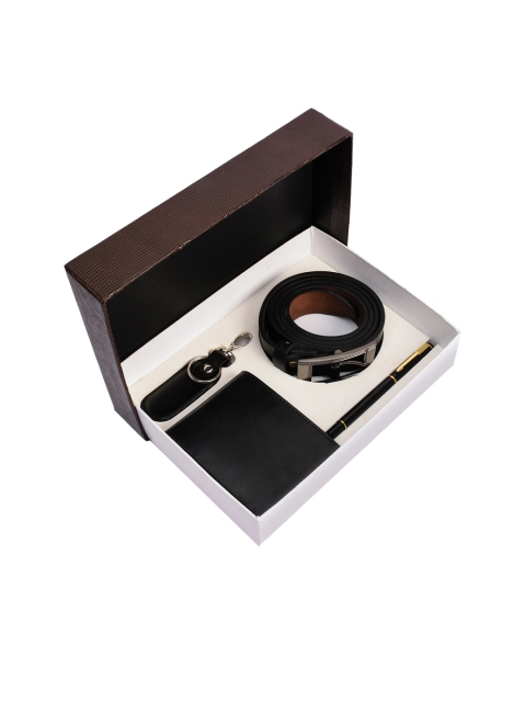 

BuckleUp Men Black Solid Accessory Gift Set