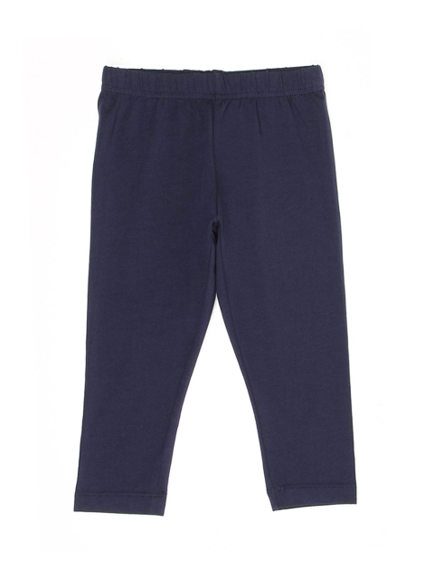 

Ethnicity Girls Navy-Blue Solid Cotton Ankle-Length Leggings