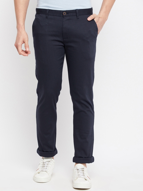 

Duke Men Blue Slim Fit Corduroy Trousers