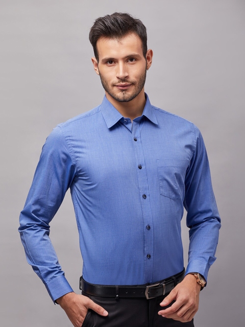 

Oxemberg Men Blue Classic Slim Fit Casual Shirt