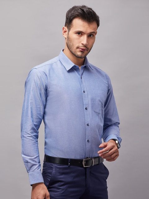 

Oxemberg Men Blue Classic Slim Fit Casual Shirt