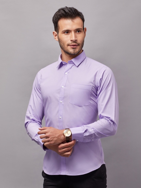 

Oxemberg Men Purple Classic Slim Fit Casual Shirt