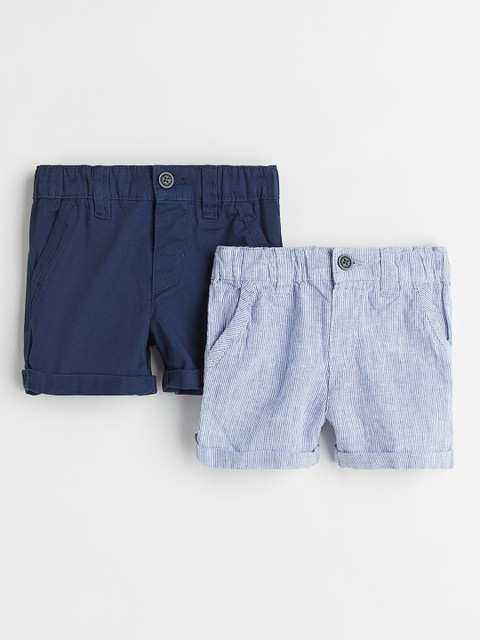 

H&M Pack of 2 Blue Chino Shorts
