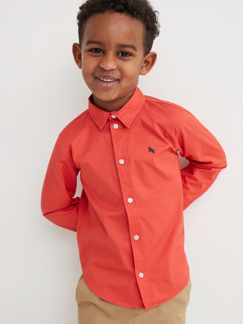 

H&M Boys Orange Cotton Shirt