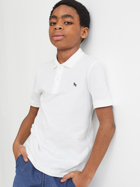 

H&M Boys White Polo T-Shirt
