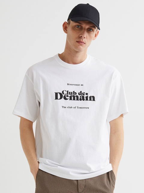 

H&M Relaxed Fit Printed T-shirt, White